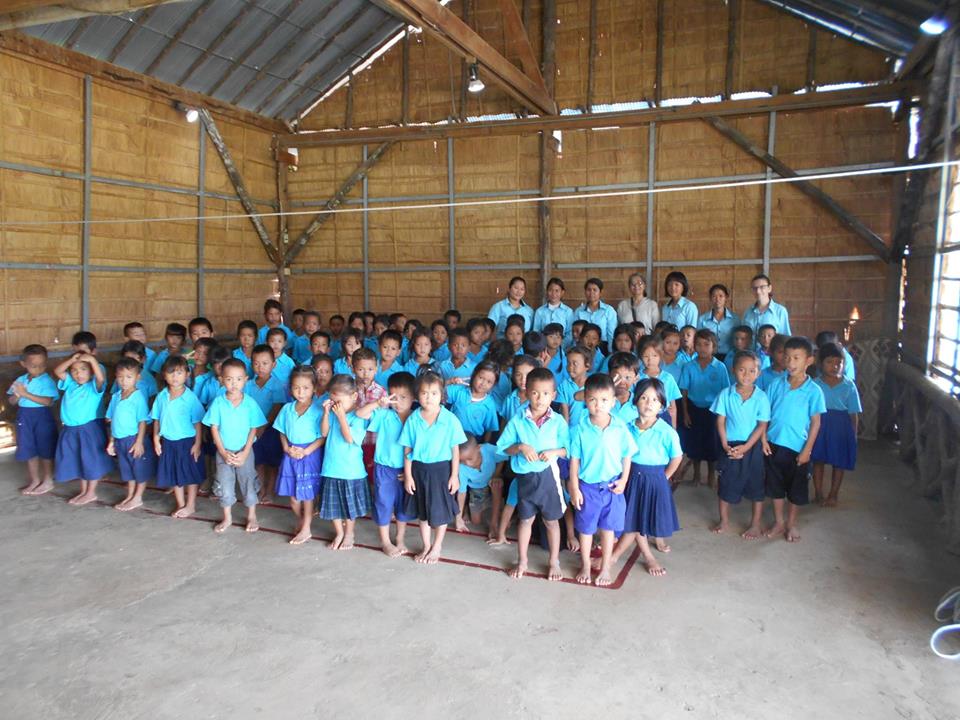 The children of the Poipet Kindergarten