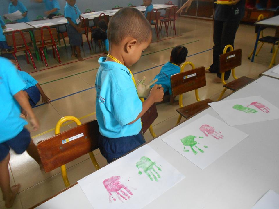 Los niños del Kindergarten de Poipet